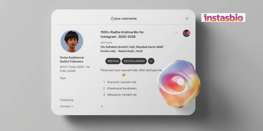 300+ Radhe Krishna Bio for Instagram (2025-2026) – Radhe Radhe, Hindi